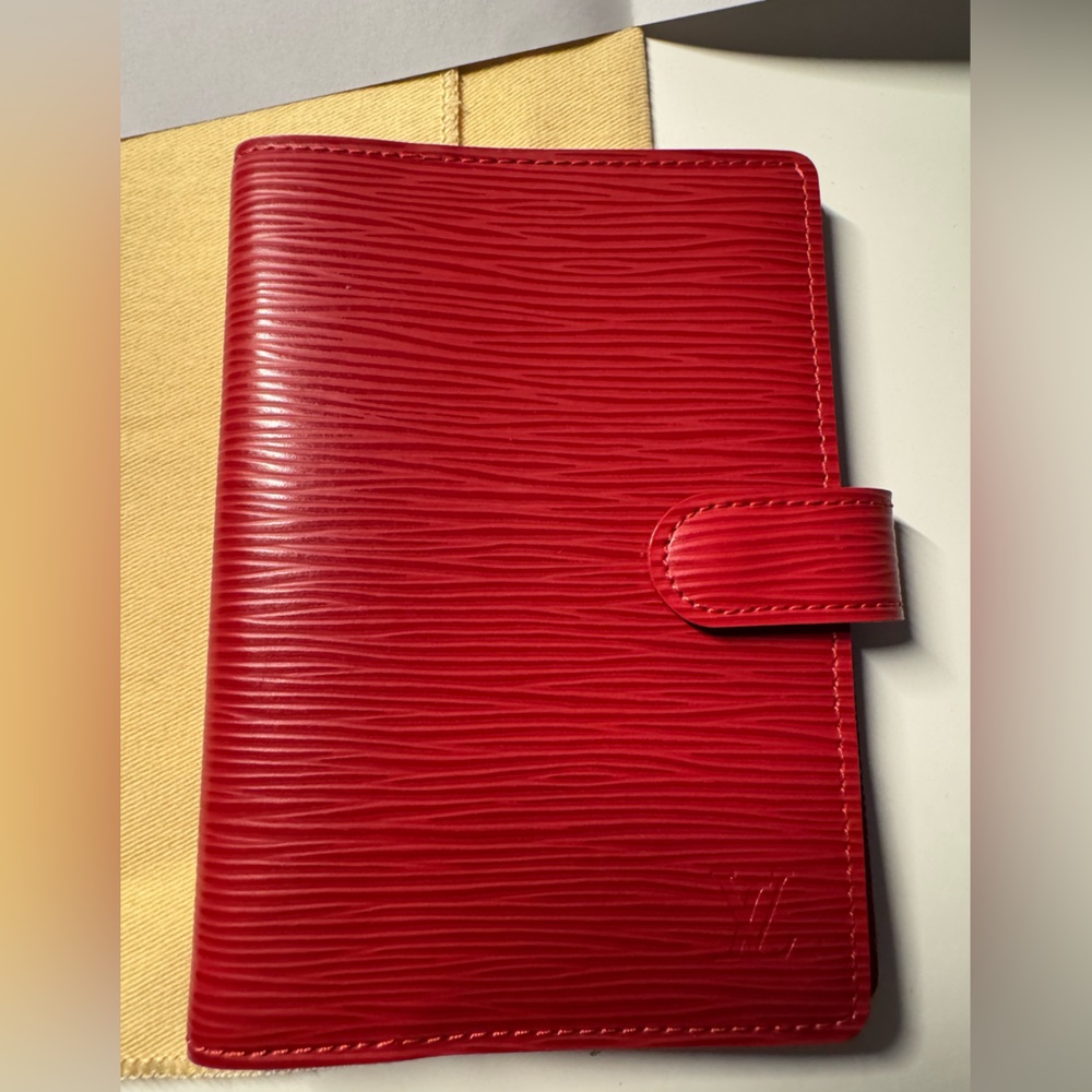 Louis Vuitton Red Leather Planner